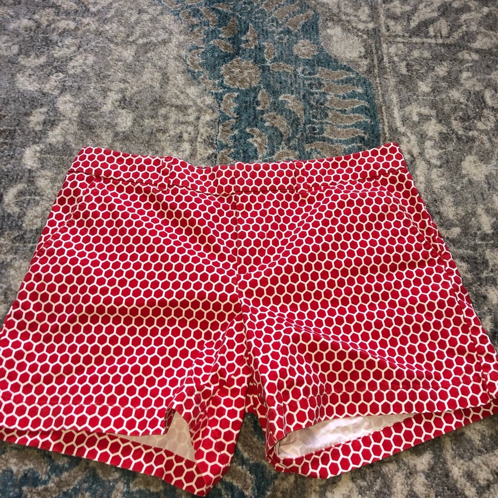Women’s red and white tommy hillfiger shorts